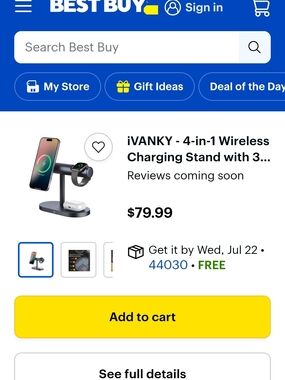 4-in-1 Wireless Charging Stand - Black